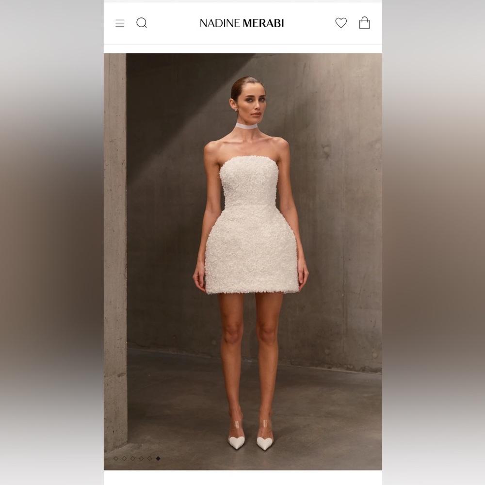 Nadine Merabi Maisy Dress in White S/M